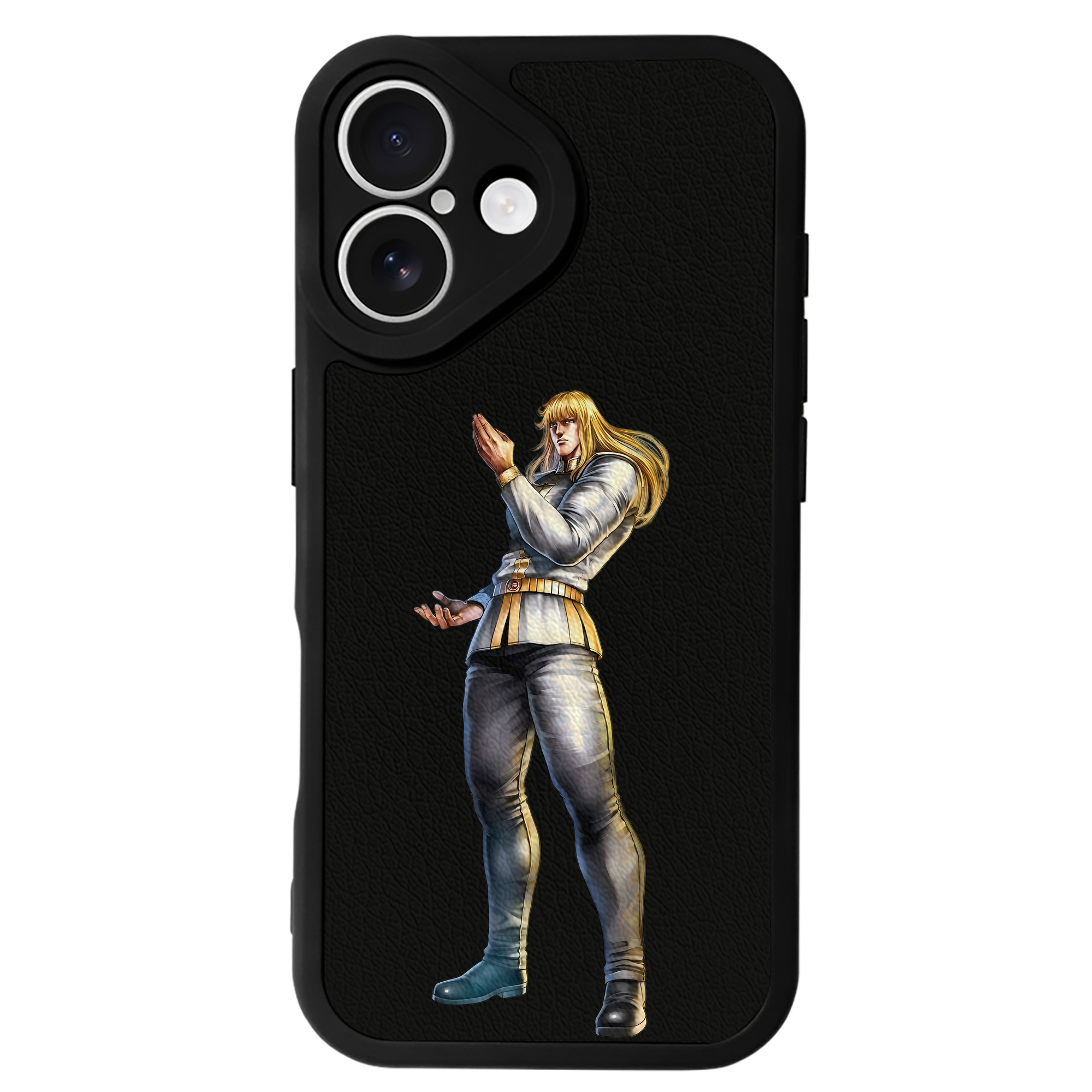 （画像用） 北斗の拳 Fist of the North Star 【iPhone 16シリーズ対応】シリコンスマホケース（レザー調） 材質：シリコン